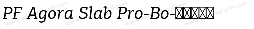 PF Agora Slab Pro-Bo字体转换
